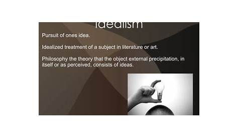 Idealism Examples In Literature PPT Theory PowerPoint Presentation, Free