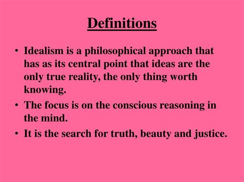 idealism definition philosophy