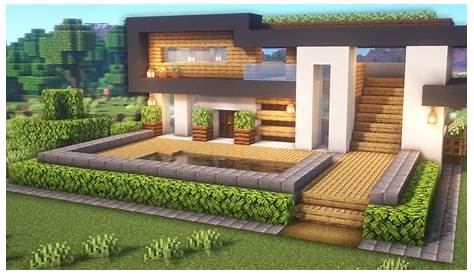 Como Hacer Una Pequeña Casa Moderna en Minecraft (PT1) - YouTube