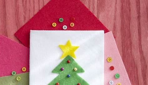 Ideas For Christmas Cards Homemade Simple Handmade Card Idea Kids Blissful Domestication