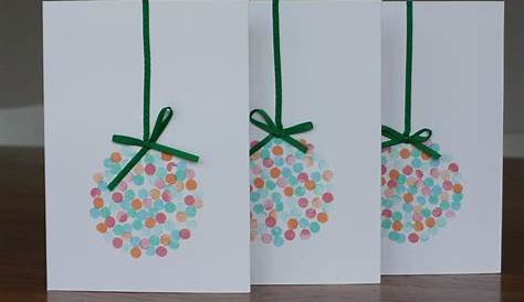 Ideas For Christmas Cards Simple Handmade Card Idea Kids Blissful Domestication