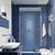 ideas para decorar baños azules