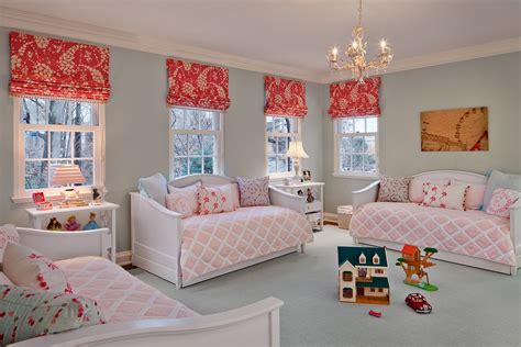 Black, white & pink, damask & polka dot shared nursery