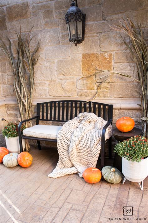 Ideas For Decorating A Bench For Fall