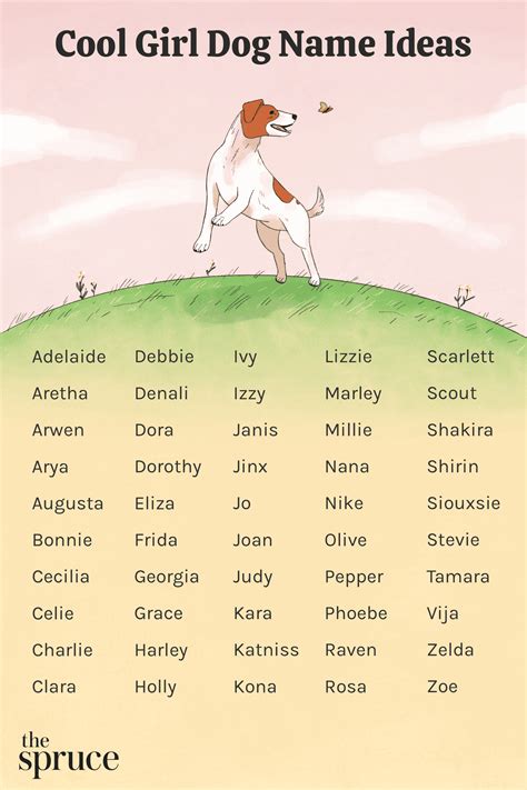 Ideas for Dog Names Female