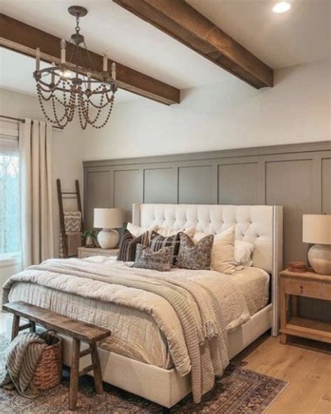 45 Amazing Farmhouse Master Bedroom Ideas Page 12 of 45