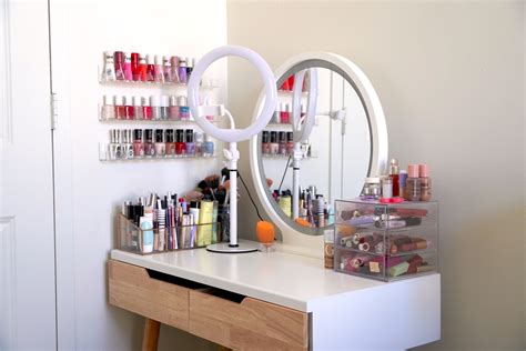 Ideas For Vanity Table Makeup Storage