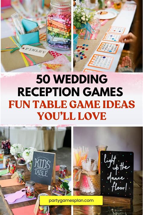 Ideas For Wedding Table Games