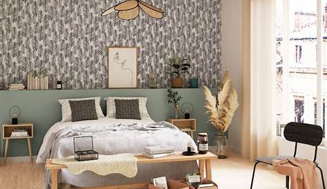 Idee Deco Papier Peint Chambre Tropical Bedroom, Wayfair.
