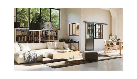 Idee Deco Salon Style Atelier Un Duplex Familial Qui Voit Grand Industriel