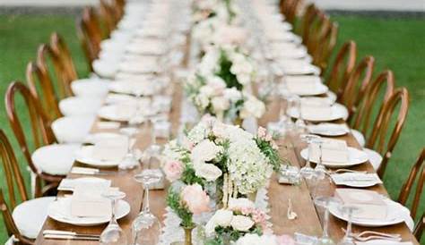 1001 + idées de décoration de table pour mariage champêtre