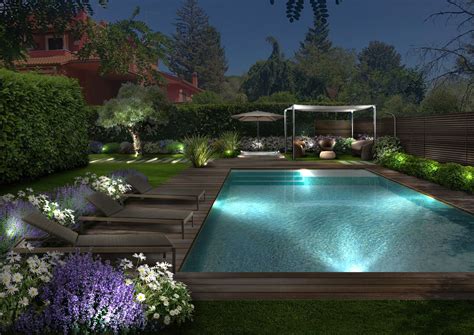 idee per arredare giardino con piscina