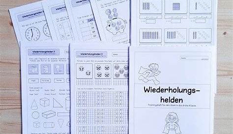 Mathe Wiederholungsheft 3. Klasse für Schuljahresbeginn