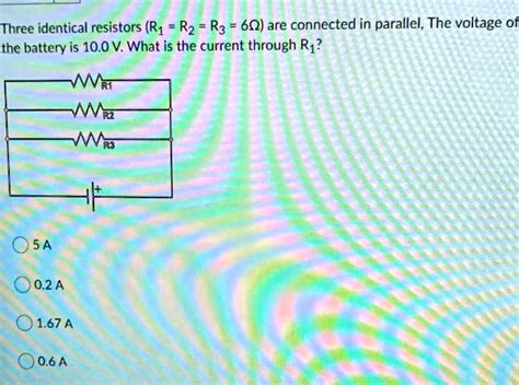 Identical Resistors Are Connected In Parallel