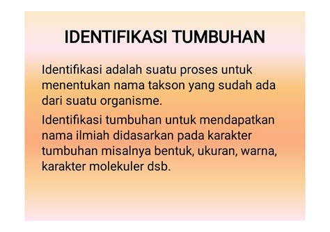 Identifikasi Dampak