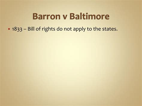 identify barron v. baltimore 1833