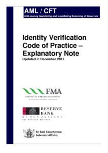 identity verification code of practice nz