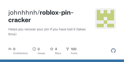 idiocrasy/roblox-pin-cracker: Helps you recover your pin if  - GitHub
