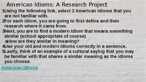 idiom research