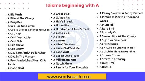 idioms for beginning