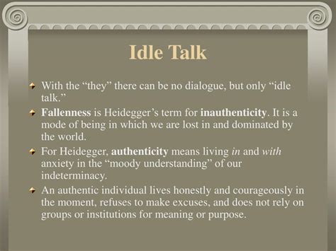 idle talk meaning