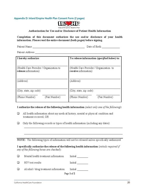 iehp long term care authorization form