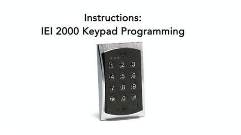 Iei 232I Programming Manual Door Gard Command And Control Series