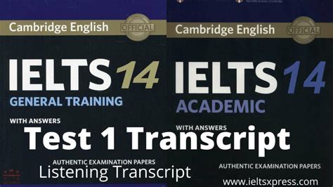 ielts 14 listening test 1 transcript