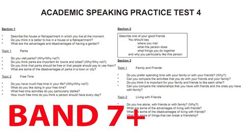 ielts academic speaking test