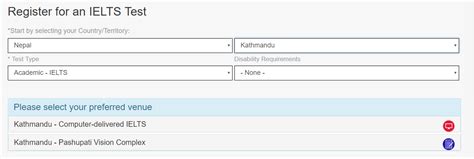 ielts idp login nepal
