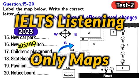 ielts listening map questions