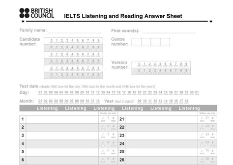 ielts listening practice with answers