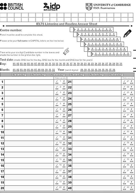 ielts listening test sample papers