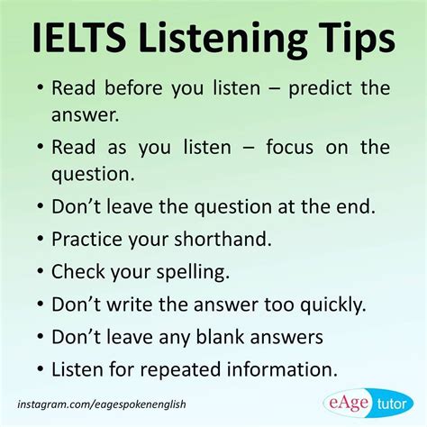 ielts listening tips and tricks