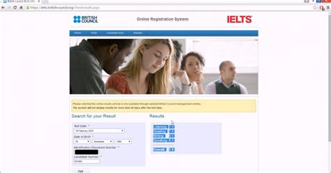 ielts online results portal