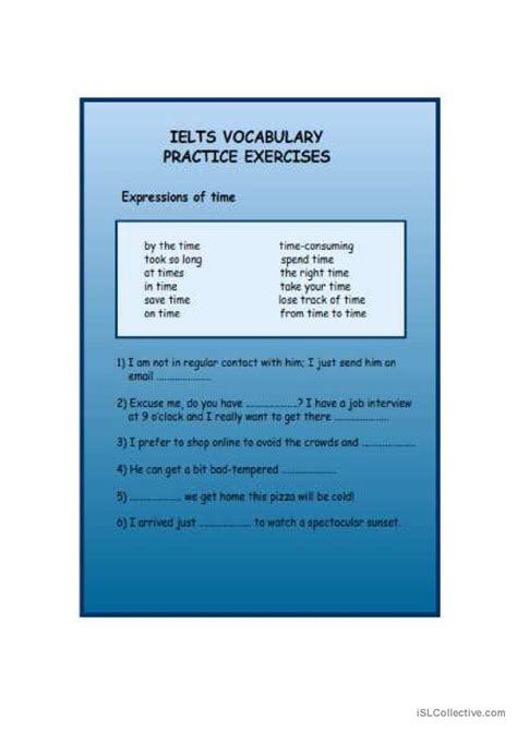 ielts practice exercises
