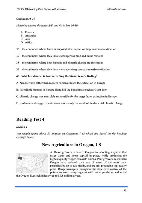 ielts previous test papers
