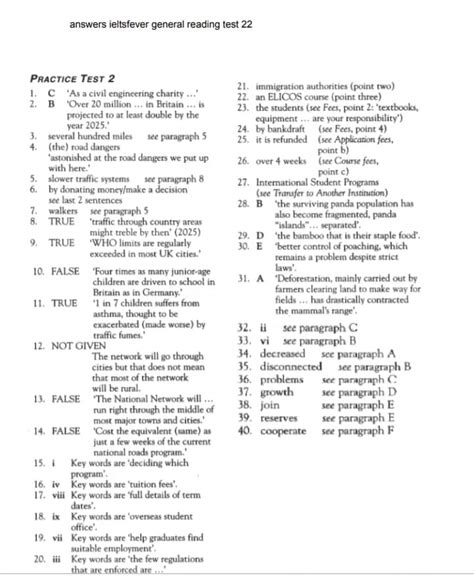 ielts reading test with answers 42