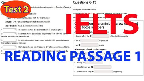 ielts reading test with answers youtube