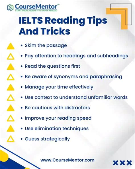 ielts reading tips and tricks pdf