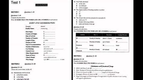 ielts simulation test 1 listening