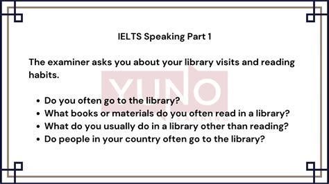ielts speaking part 1 library