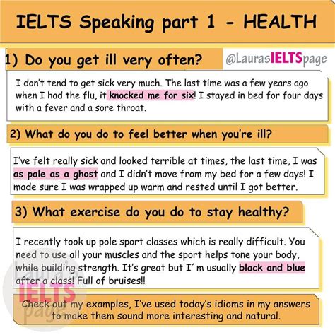ielts speaking part 2 health and fitness