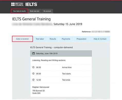 ielts test booking bc canada