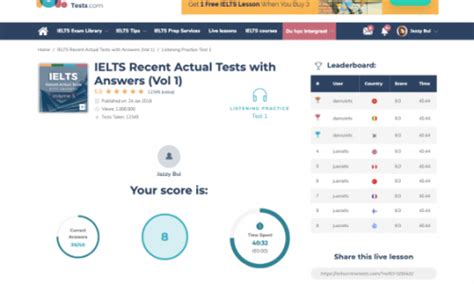 ieltsonlinetests.com practice test