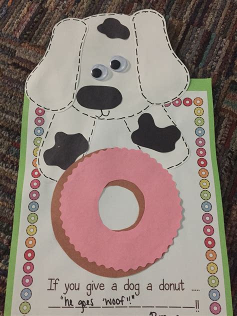 Give a dog a donut clipart D is for dog, Dog coloring page, Dot