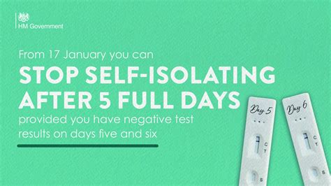 if self isolating and test negative