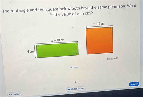 If The Perimeter Of Square And Rectangle Are Same