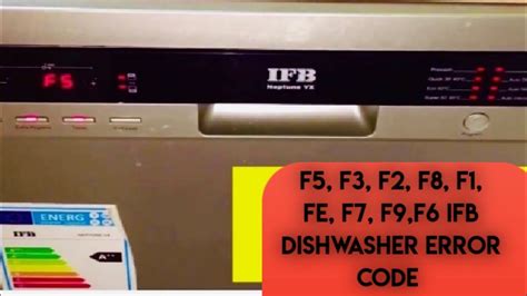 Ifb Dishwasher Error Code Ff