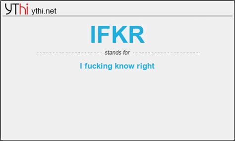 ifkr meaning in chat